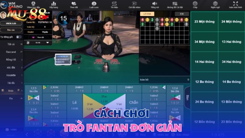 Cách chơi trò Fantan đơn giản